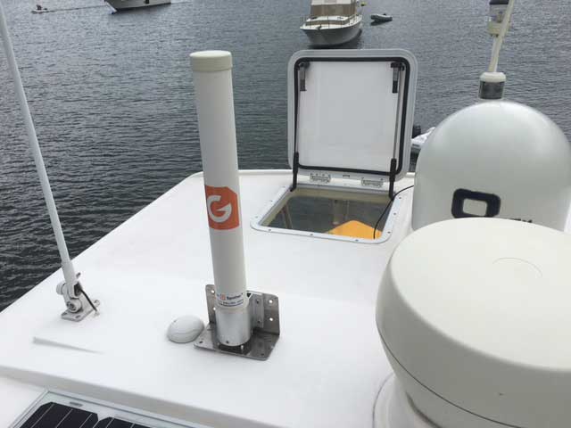 69er mounted on a yacht RMYC at Newport