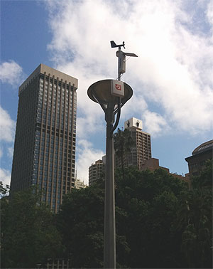 G Spotter omni WiFi antenna 
    are being used to monitor winds throughout Hyde Park in Sydney